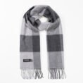 100-Merino-Wool-Scarf-Grey-Mix-Block-Check-1
