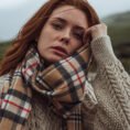 136-Merino-Wool-Scarf-Classic-Camel-Tartan-4