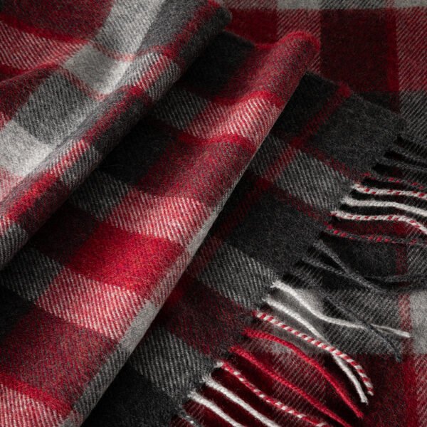 140-Merino-Wool-Scarf-Charcoal-Silver-Red-Check-2