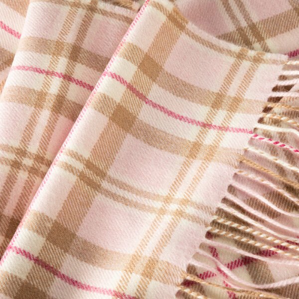 150-Merino-Wool-Scarf-Baby-Pink-White-Check-2