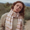 150-Merino-Wool-Scarf-Baby-Pink-White-Check-6