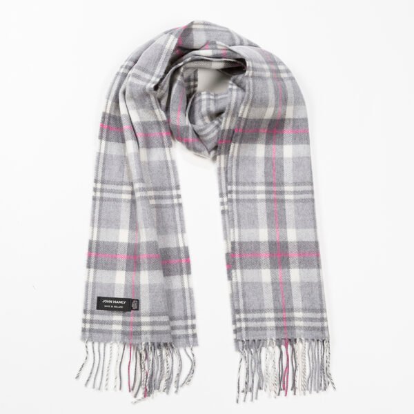 176-Merino-Wool-Scarf-Pale-Grey-White-and-Pink-Check-1