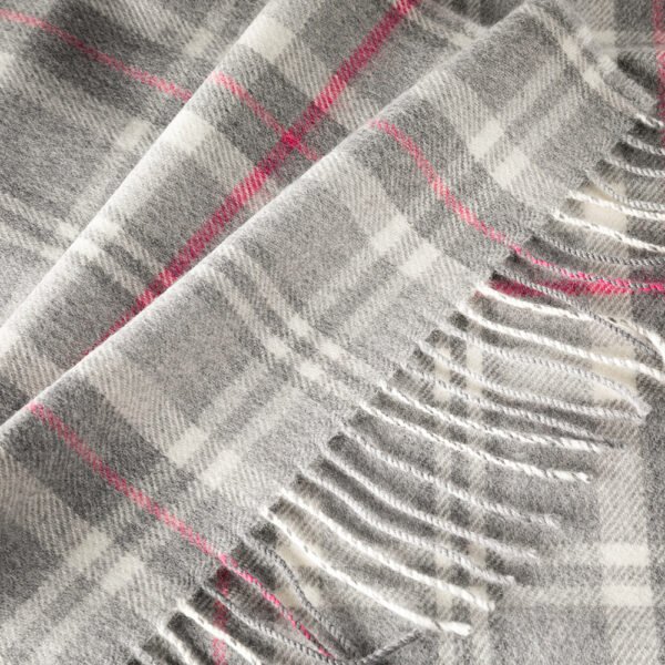 176-Merino-Wool-Scarf-Pale-Grey-White-and-Pink-Check-2