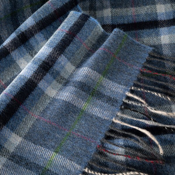 189-Merino-Wool-Scarf-Denim-Grey-Plaid-2