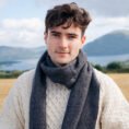 2410-Cashmere-Merino-Scarf-Cream-and-Dark-Grey-Herringbone-8