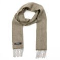 2423-Cashmere-Merino-Scarf-Light-Grey-Olive-Herringbone-1