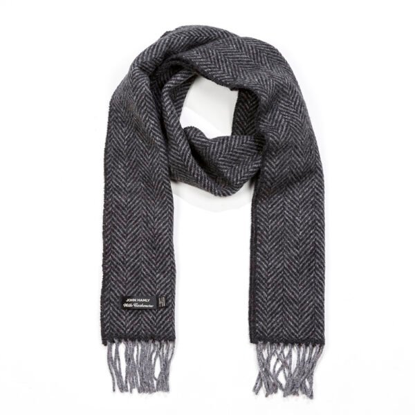 2426-Cashmere-Merino-Scarf-Mix-Grey-Herringbone-1
