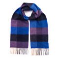 2435-Cashmere-Merino-Scarf-Navy-Cobalt-Purple-Diamond-Check-1