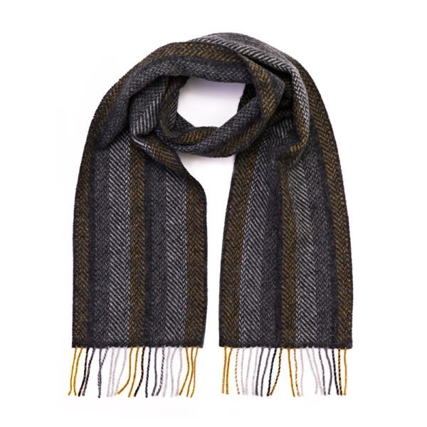2438-Cashmere-Merino-Scarf-Grey-Mustard-Stripe-1