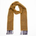 2444-Cashmere-Merino-Scarf-Navy-Mustard-Herringbone-1