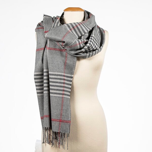 767-Oversized-Merino-Scarf-Grey-Cream-Red-Check-1