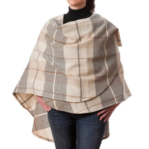 SUE-629-Lambswool-Cape-Cream-and-Brown-Tartan-Mix-1
