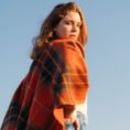 SUE-633-Lambswool-Cape-Orange-Tartan-Mix-5