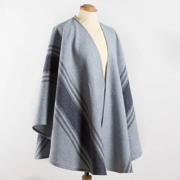 SUE-702-Lambswool-Cape-Grey-Blue-with-Denim-and-grey-Stripe