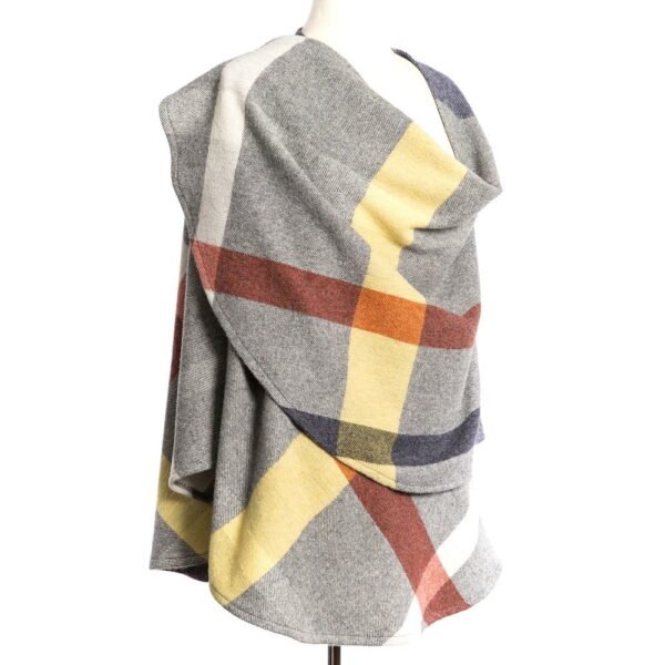 SUE-707-Lambswool-Cape-Yellow-Rust-Charcoal-Grey-Check