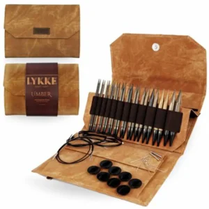 Nadelset Umber mit auswechselbaren Nadelspitzen 13 cm LYKKE