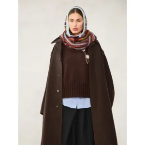 Snuggle Hood (striped) 2507 Sandnes Garn ~ Strickset