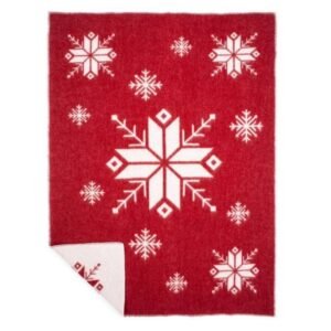 Wolldecke JÓLARÓS RAUTT LOPI