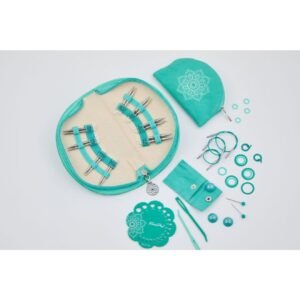 KnitPro Mindful Generosity Set | Edelstahl-Nadelspitzen 3,0-6,0mm – 5cm Spitzen im Etui (8 Größen)