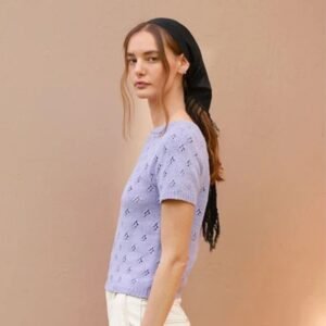 Strickset Elodie Tee B | Sandnes Garn Tynn Line & Mandarin Petit | Strickpaket inkl. Anleitung