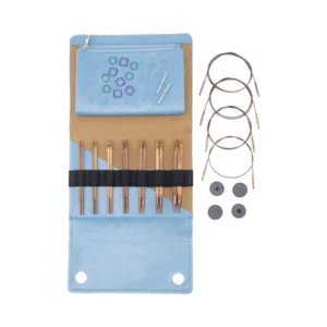 KnitPro Nadelset Ginger Cubics Holz 13 cm | 4,0 - 8,0 mm | Zubehör