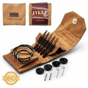 Lykke Nadelset auswechselbare Nadelspitzen Umber Tan 3,25-4,5 mm 9 cm