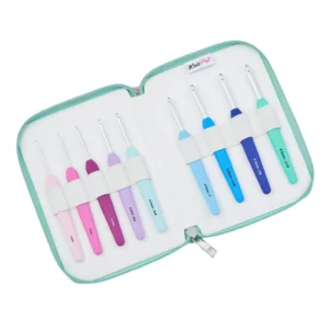 KnitPro Deluxe Häkelnadelset bunt 9 Paar 2,00 - 6,00 mm
